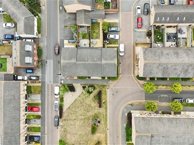 Aerial view of the property